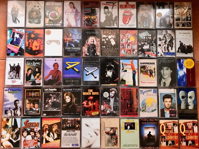 Collection of 50 original cassettes. See list and photos. - Catawiki