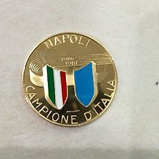 Napoli Calcio Campione D’Italia 1986-87 Maradona Moneta Commemorativa tessera 