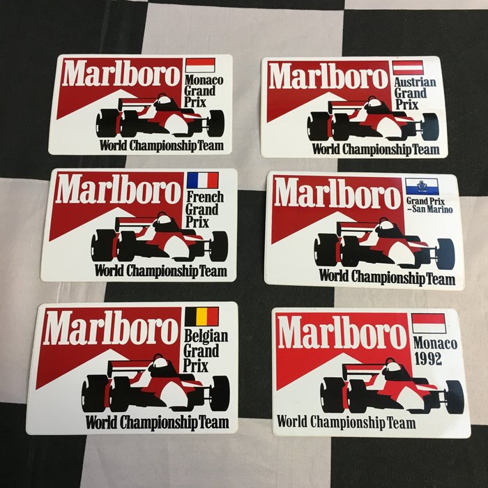 ancien autocollant sticker Marlboro G Berger Honda Mc Laren formule 1 
