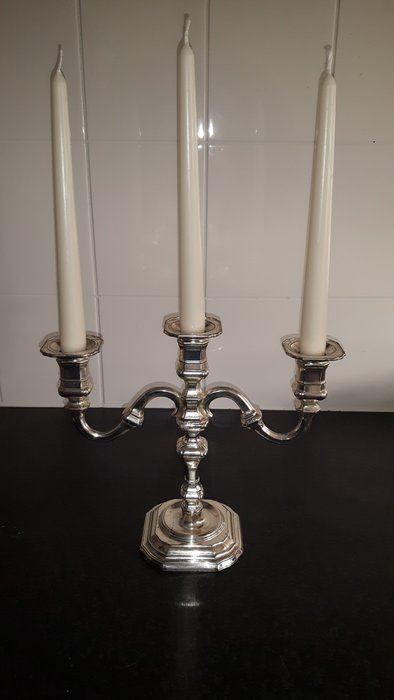 Heavily Silver plated Candle stand West Germany BMF