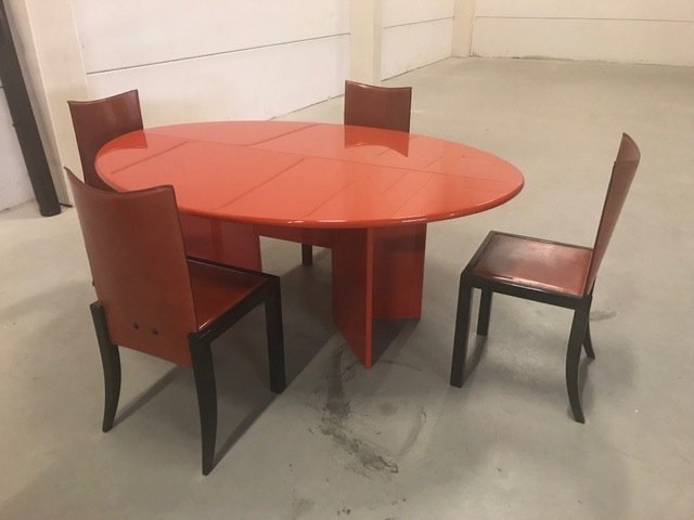 Kazuhide Takahama for Cassina - table 'Antella' incl. 4 chairs Poltronova