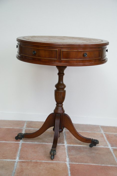 Little Round Card Side Table With Two, Little Round Table