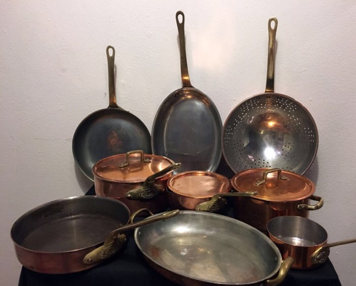 Vintage Krogarhuset exclusive copper cookware set