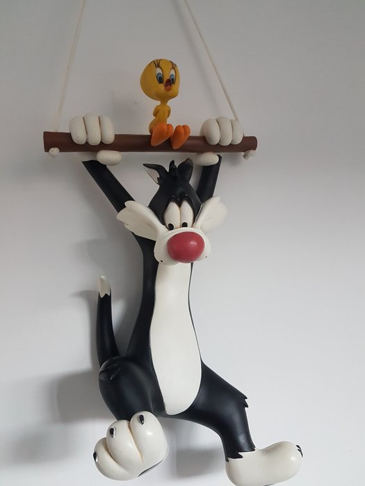 Warner Bros Looney Tunes - Statue Sylvester and Tweety on the trapeze - (2000) 