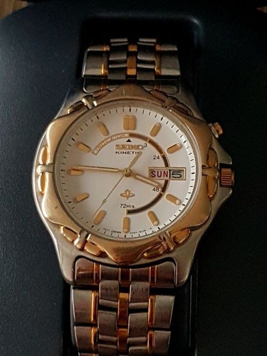 Seiko Kinetic 5M23-6B70 men's wristwatch - Catawiki