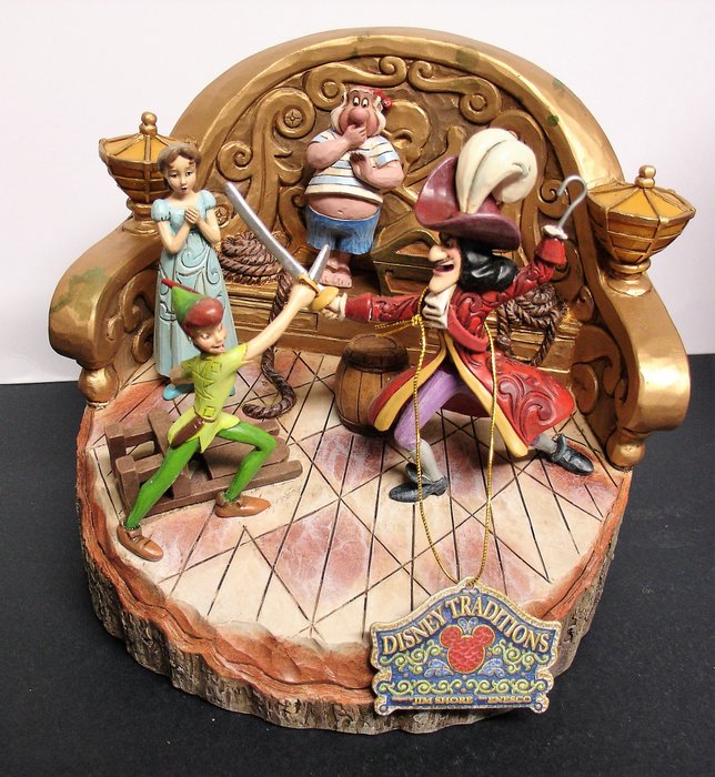 Disney - Figurines - Jim Shore - Disney Traditions - Peter Pan & Friends - "Daring Duel" (2014)