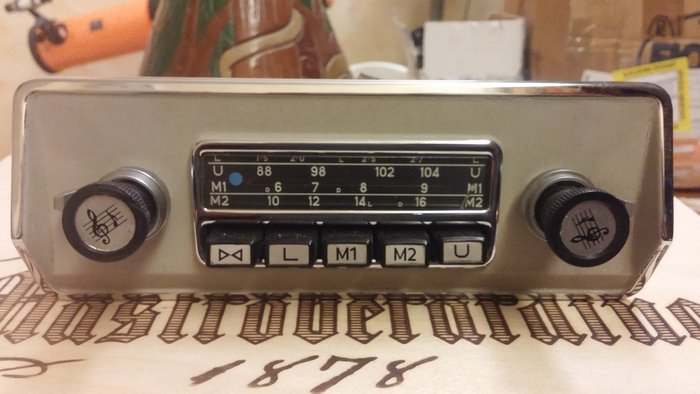 Blaupunkt Radio for Citroen DS with FM new panel of the period NOS