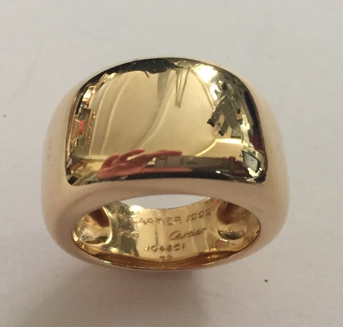 Cartier - Gold ring including box and 
