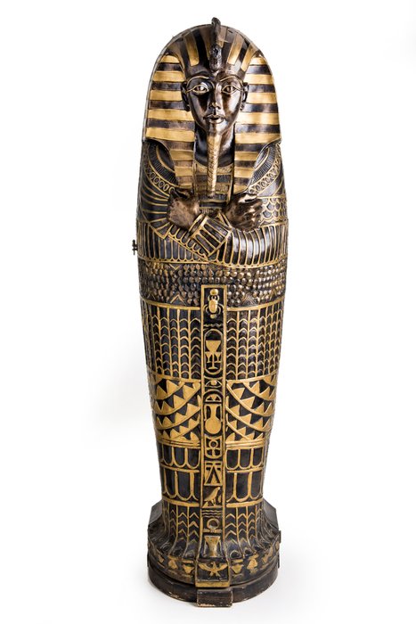 Kast in de vorm van een sarcofaag Toetanchamon - Wood