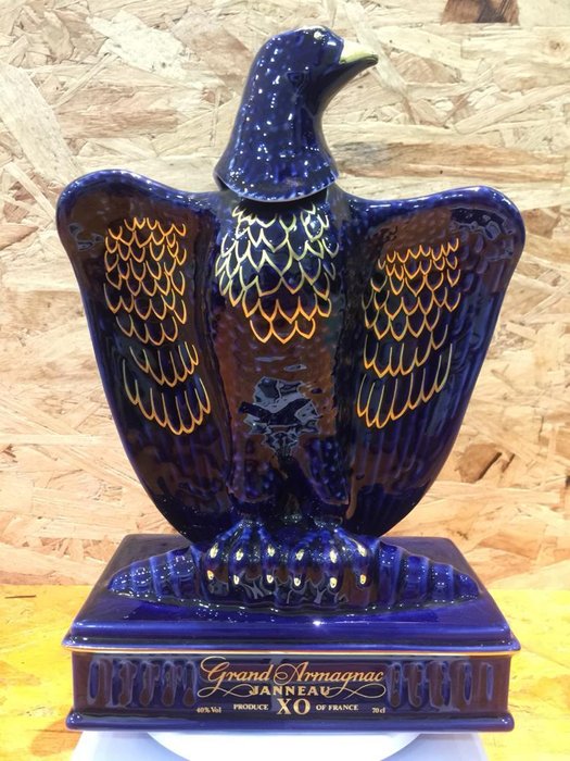 Janneau Grand Armagnac XO - Blue Eagle Limoges (With Original Box)
