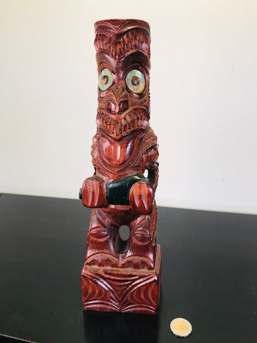 Wood Carving Tiki-MAORI-New Zealand