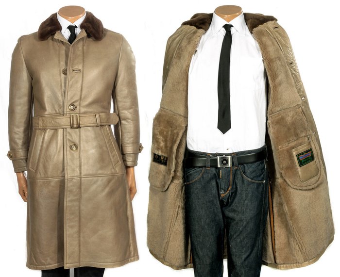 Westbury Lammfell Shearling Lammfellmantel S-M C&A - Fur coat, Leather jacket, Trench coat