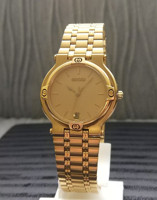 mens gold watch gucci