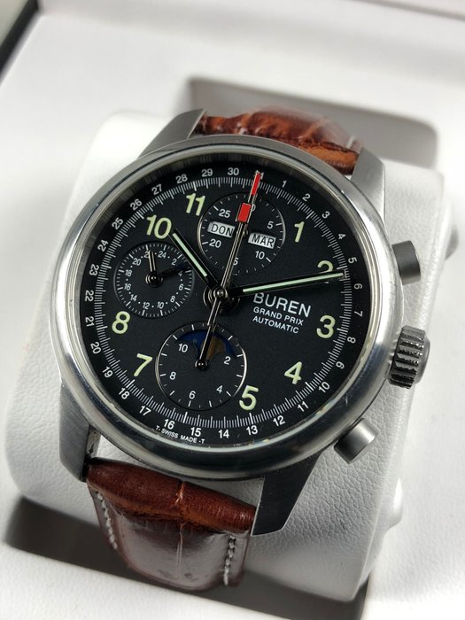 Buren - Grand Prix Chronograph Automatic Limited Edition - Edition 62 - Heren - 1990-1999