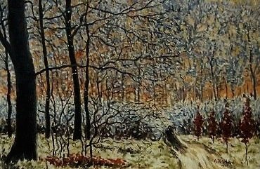 Anna de Weert (1867-1950)  - "Winters boslandschap" 