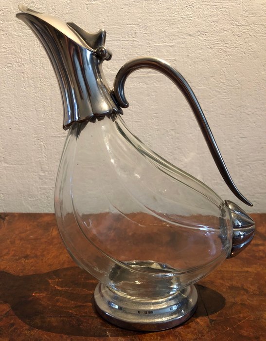 Anatra Duck Decanter  - Silver plated - Italy - 1950-1999