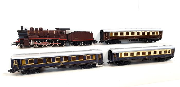 Primex H0 - 2701 - Train set - 4-piece "Orient Express" with steam locomotive, series 230 - SNCF