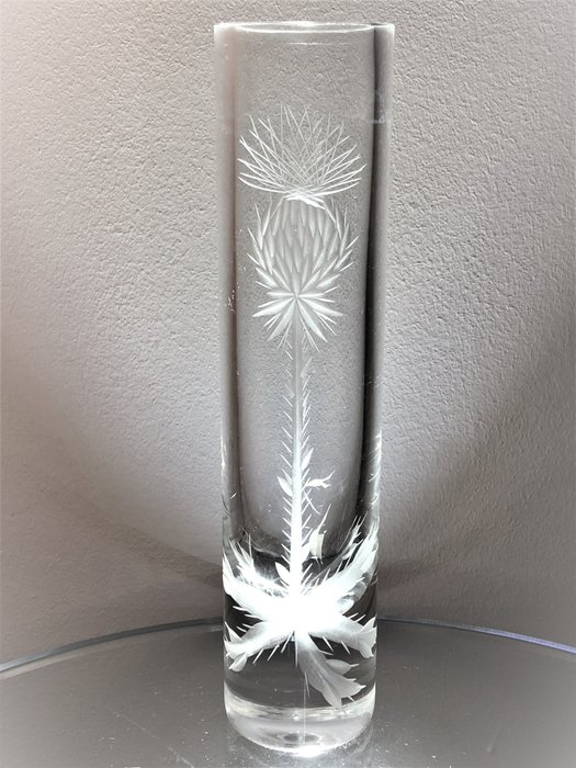 Josef Švarc - Bohemia Glassworks Vase - Vase Thistle