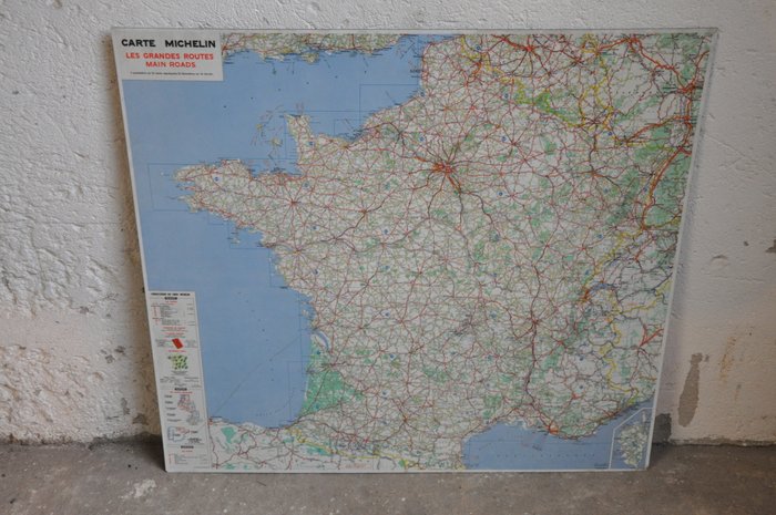 Ranskan kartta Michelin päätiet - Permalux - 1960-1969 - Catawiki