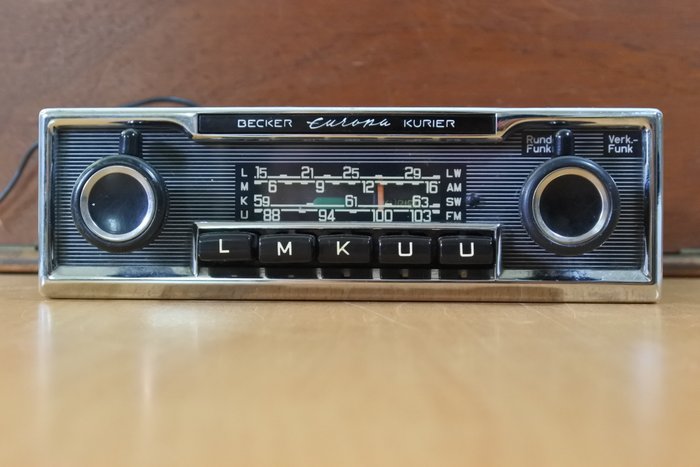 Rádio do carro - Becker Europa Kurier - 1970-1978 
