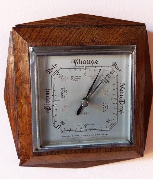 Shortland Smiths British SB - Barometer - 1 - Holz und Metall, 30er Jahre