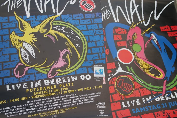 Pink Floyd The wall Berlin 1990 original 2 Posters 