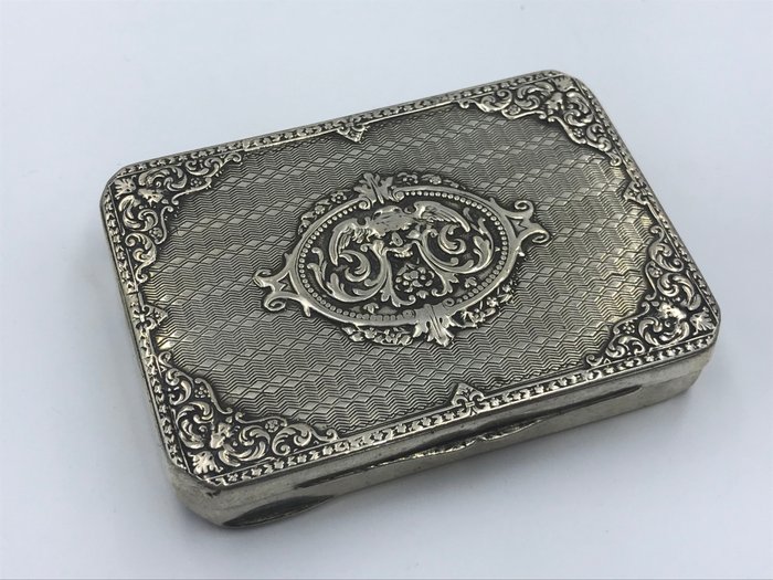 鼻煙盒 - 1 - .800 銀 - 德國 - 1850-1899