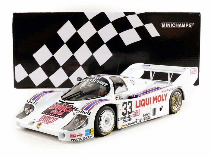 MiniChamps - 1:18 - Porsche 956K Brun Racing #33 1000 KM Spa 1983 - Édition limitée de 300 pièces.