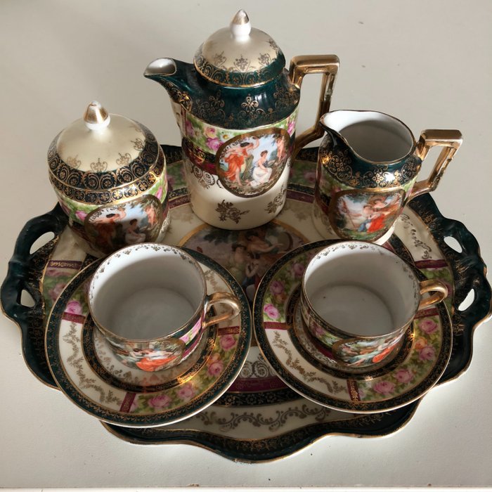Bavaria Jungerhans 10-piece tête à tête dinnerware - porcelain - Victorian