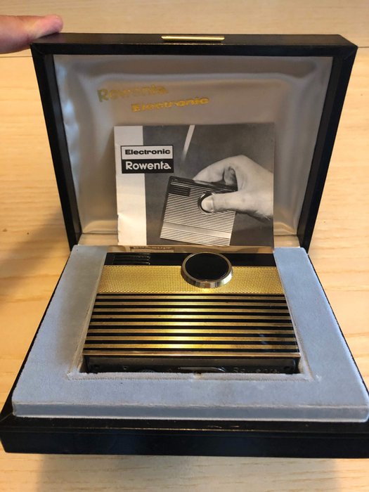 Cigarette lighter, branded Rowenta, battery operated, from 1964