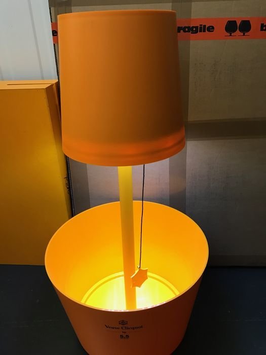 Veuve Clicquot ice bucket lamp 