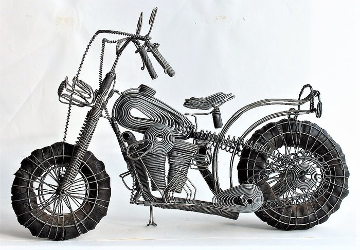 Generic Motorradmodell handgefertigtes Sammlerstück im Vintage-Stil deko Modell VI 