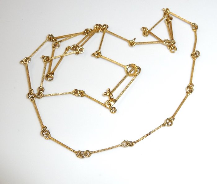 Lapland - rod necklace 585 / 14 KT gold Björn Weckström 42 cm - like new; No reserve price