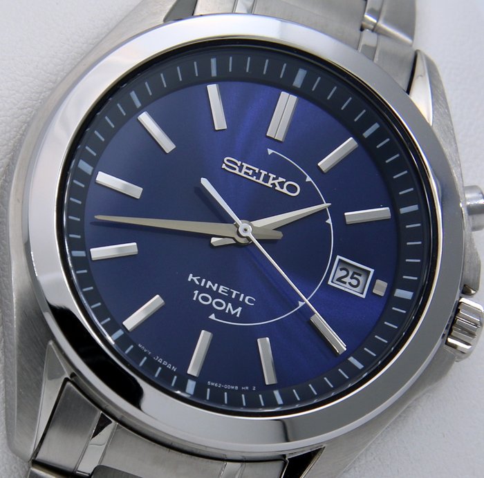 Seiko - Kinetic 100M "Deep Blue" - New -"NO RESERVE PRICE" - Miehet - 2011-nykypäivä