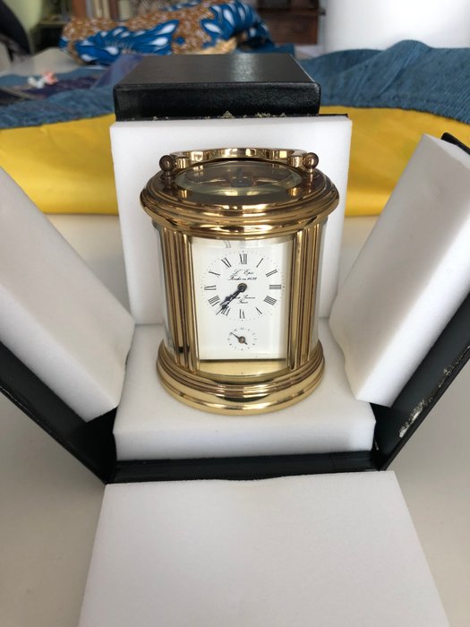 L'Epée - L'Epée - Table clock - Oval Epée - Gold-plated