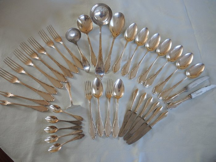Cutlery Set - Collection of 38 - Silver plated - Wellner nr 90 - Germany - 1900-1949