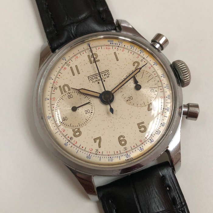 PONTIAC Nageur chronograph - NO RESERVE PRICE - Landeron 51 - 1950