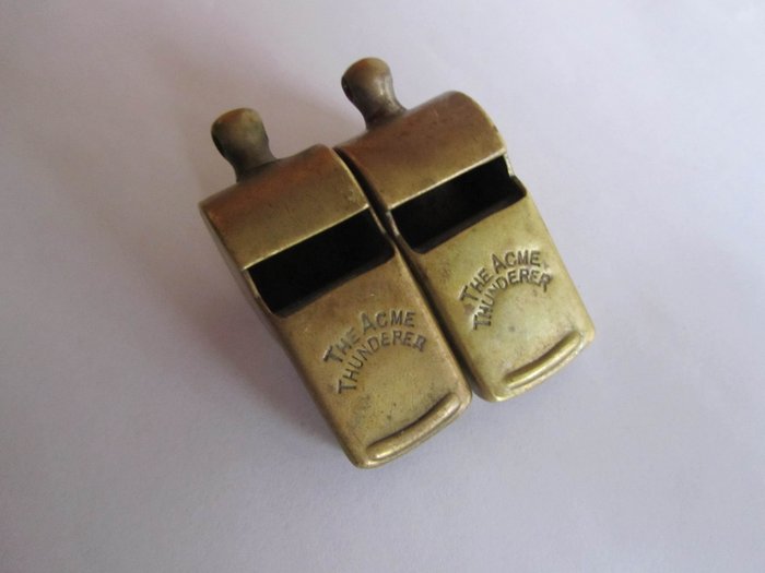 United Kingdom - Lot of 2 Vintage ACME Thunderer Whistle - End of the 19th Century