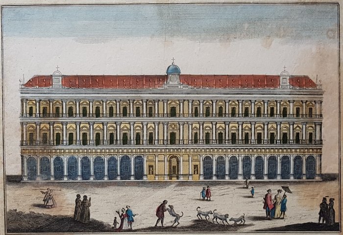 Royal Palace of Naples - Historical drawings