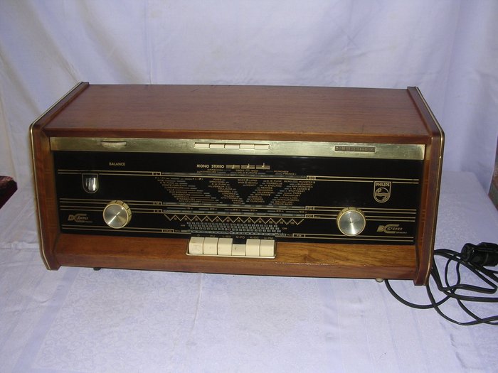 Philips buizen radio type B5x23A/74 -Bi-Ampli - stereo - jaren 60
