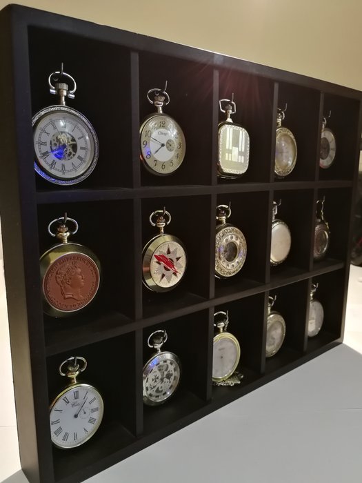 De Agostini - The Heritage collection - pocket watches - complete collection of 17 - silver plated