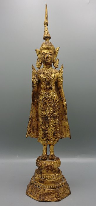 Large Bronze Rattanakosin Buddha (39 cm) - Thailand - late 19th century
