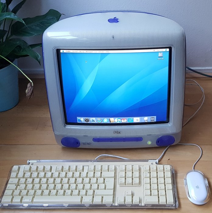 Apple iMac G3 Indigo with Apple mouse + Keyboard