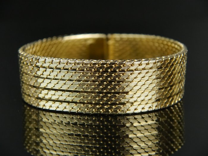 Ladies' bracelet hallmarked 750 / 18 kt gold – plated