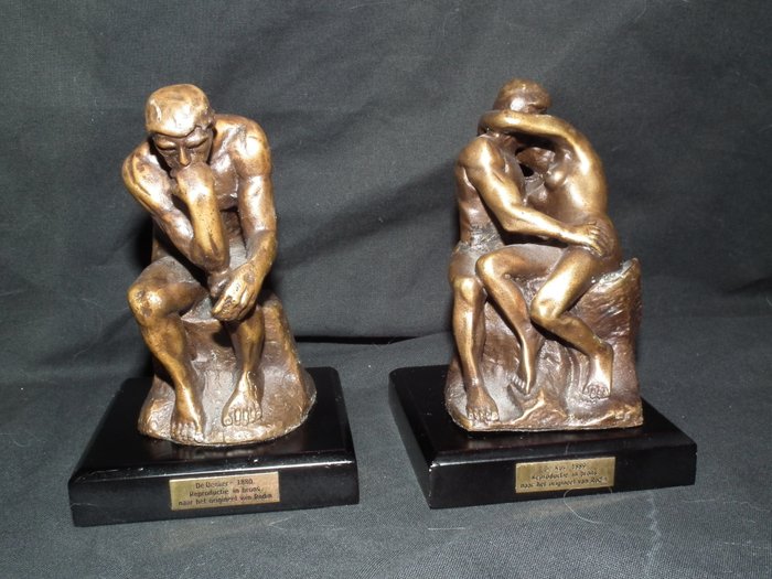 Auguste Rodin - Editions Atlas Collections - The thinker and The kiss - 2