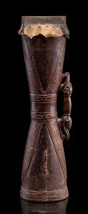 Kundu-Trommel (ex Sammlung Mark Wiesman & Hamsaon USA) - SEPIK - Papua Neuguinea
