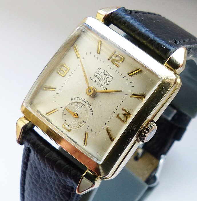 UMF Ruhla - Art Deco 15 rubies men's wristwatch - men's - 1901-1949