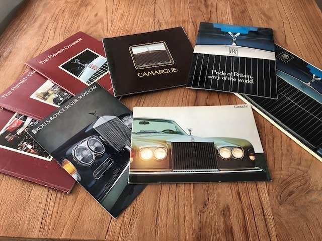 Broschüren/ Kataloge - Rolls-Royce Corniche / Camargue / Silver Shadow  - 1973-2006 (7 Objekte) 