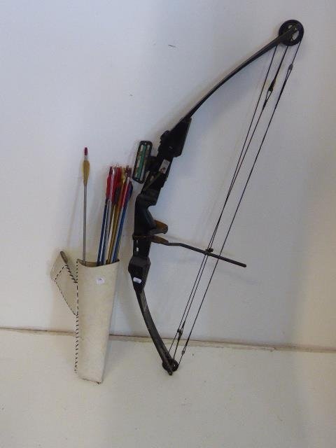 Barnett Exocet Compound Competition Bow with Quiver and Arrows