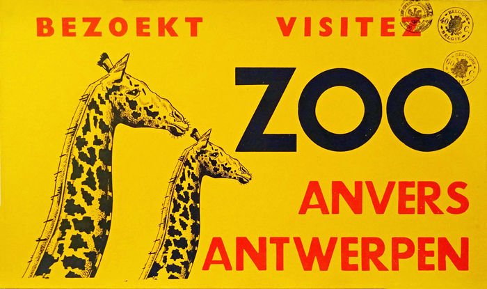 Edgard Darimont - Bezoekt ZOO Antwerpen - década de 1940
